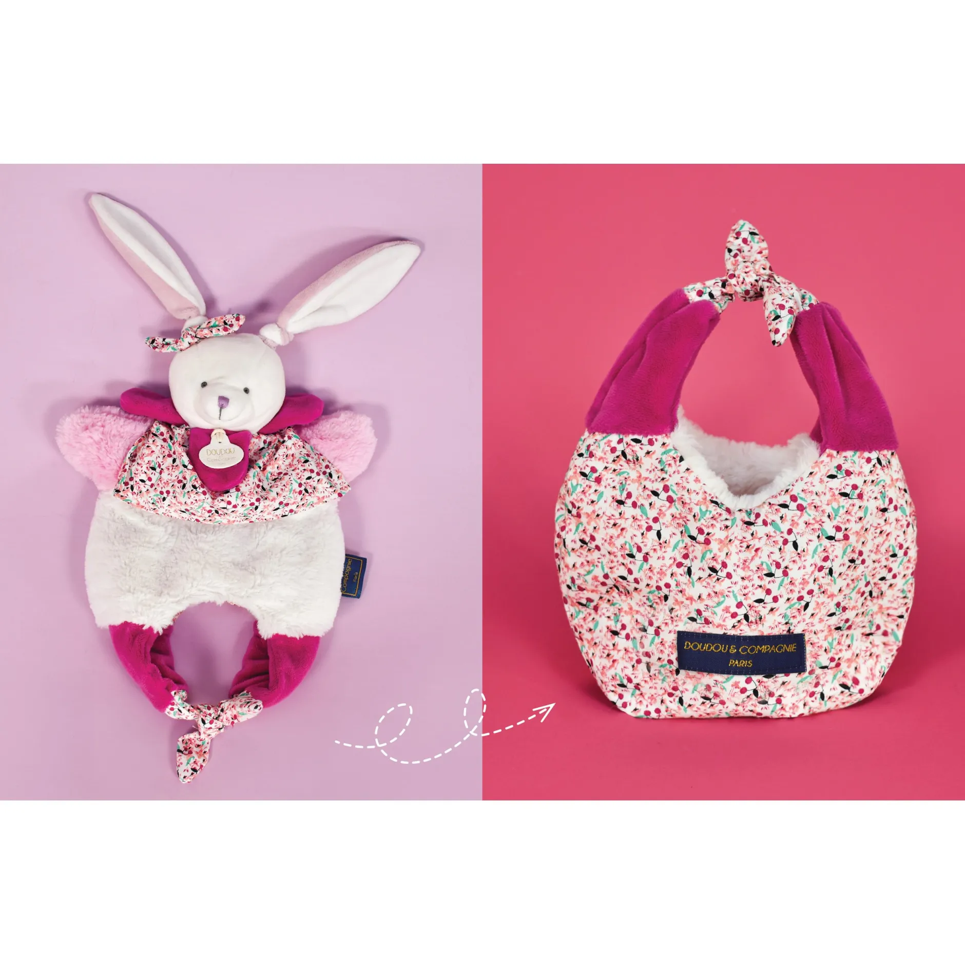 Doudous*Doudou et Compagnie Doudou Amusette 3 en 1 de Lapin