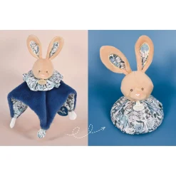 Doudous*Doudou et Compagnie Doudou Boule 3 en 1 de Lapin bleu