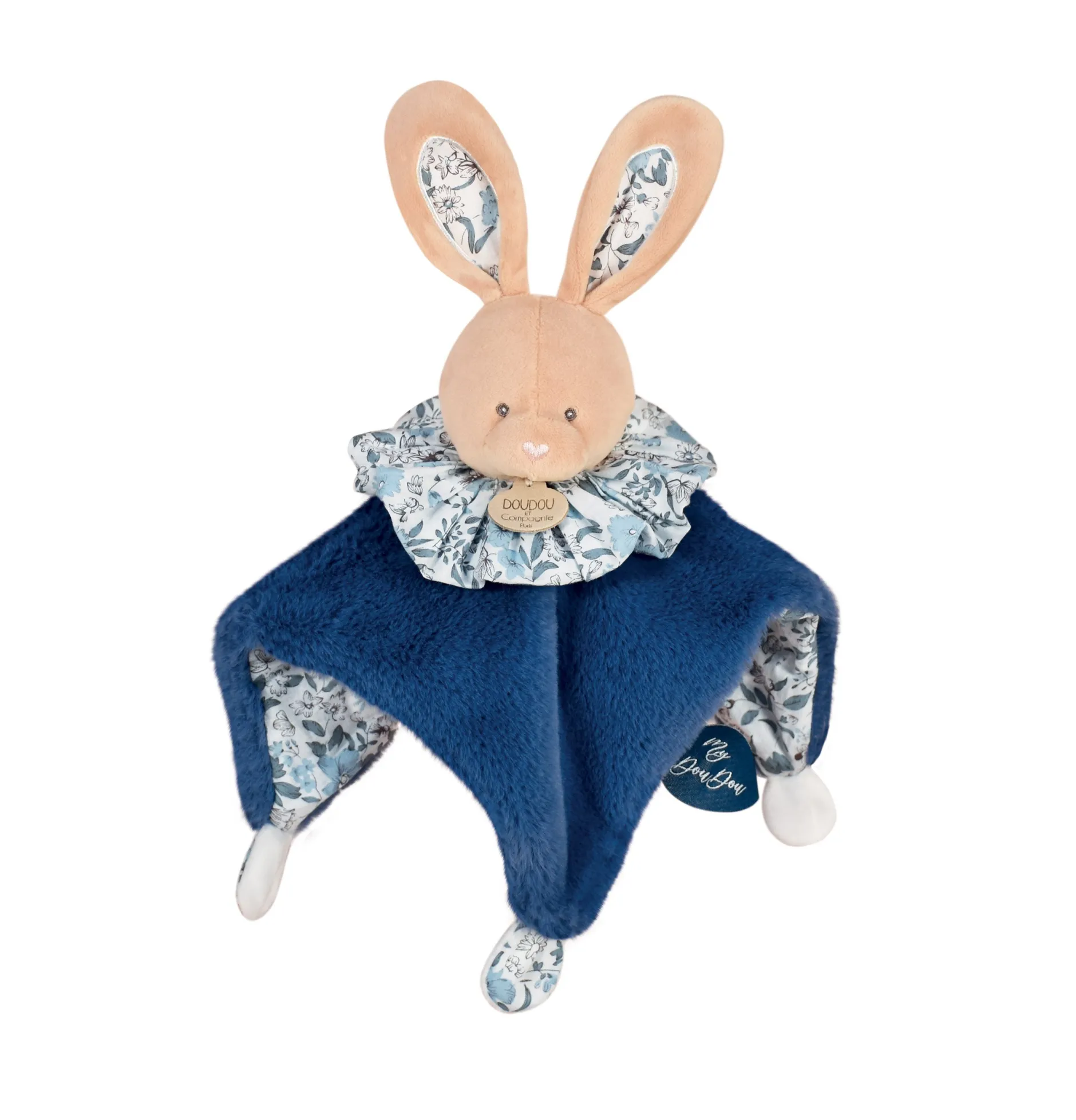 Doudous*Doudou et Compagnie Doudou Boule 3 en 1 de Lapin bleu