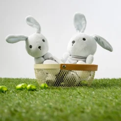 Doudous*P'tit bisou Doudou Lapin de Gris Nimbus