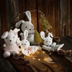 Doudous*P'tit bisou Doudou Lapin de Gris Nimbus