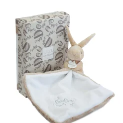 Doudous*Doudou et Compagnie Doudou Lapin mouchoir de Beige