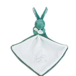 Doudous*Doudou et Compagnie Doudou Lapin mouchoir de Vert Sauge