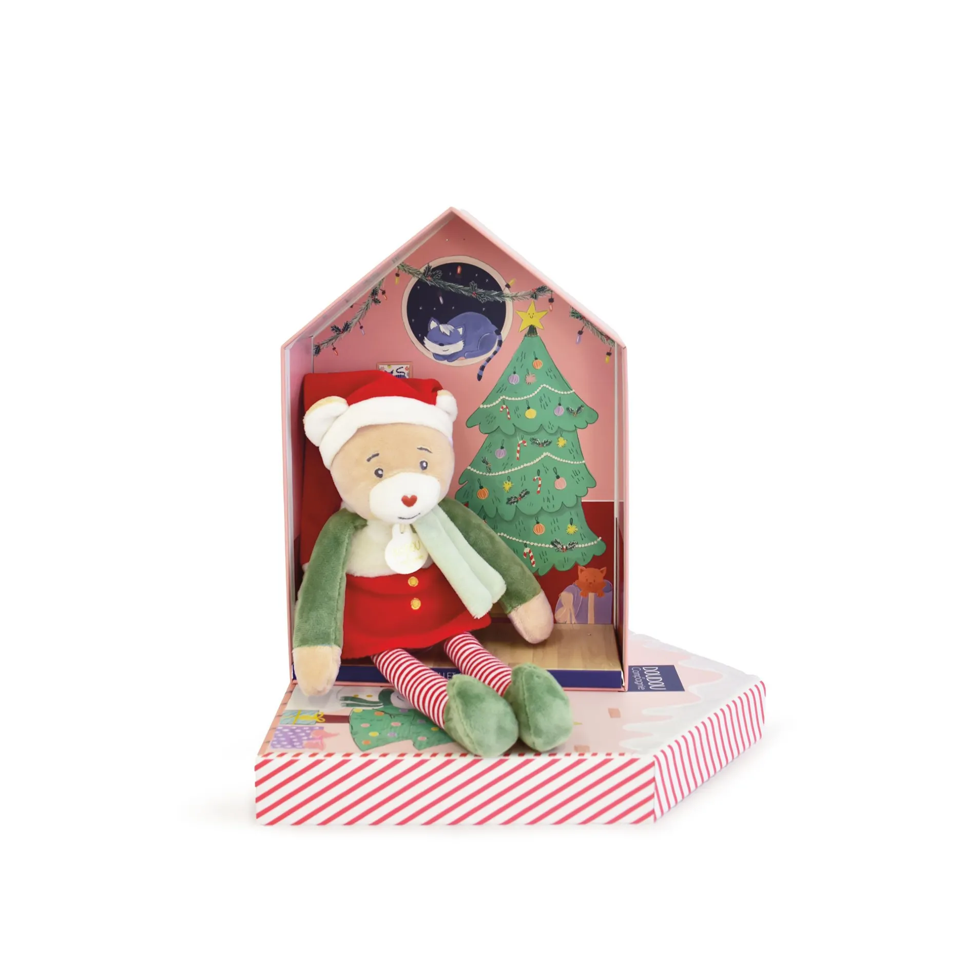 Doudous*Doudou et Compagnie Doudou Lutin Farceur & sa maisonnette de Cannelle