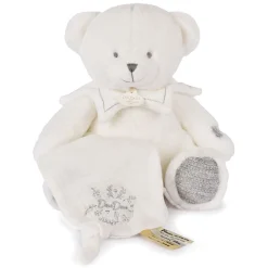 Doudous*Doudou et Compagnie Doudou mouchoir ours 30 cm de Argent