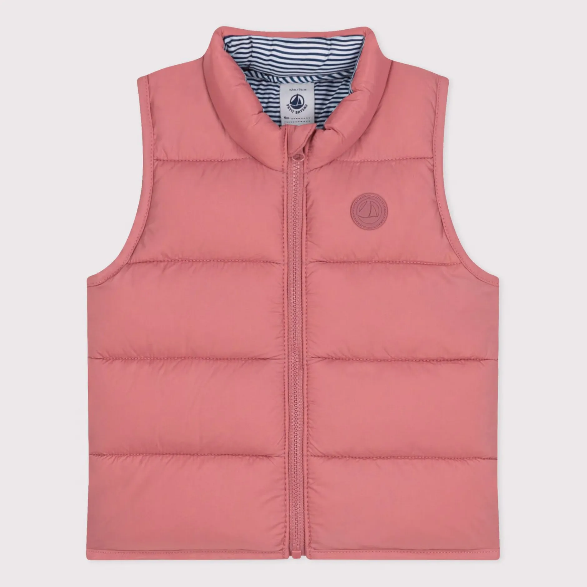 Vestes, Manteaux, Pilotes*Petit Bateau Doudoune sans manches matelassée bébé de Rose rosewood