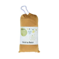 Draps Housses*Petit à petit Drap housse en jersey bio 70 x 140 cm de Moutarde