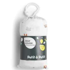 Draps Housses*Petit à petit Drap housse imprimé 70 x 140 cm de Copains