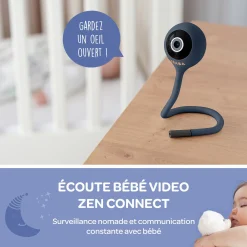 Babyphones*Béaba Ecoute Bébé Vidéo Zen Connect de Bleu