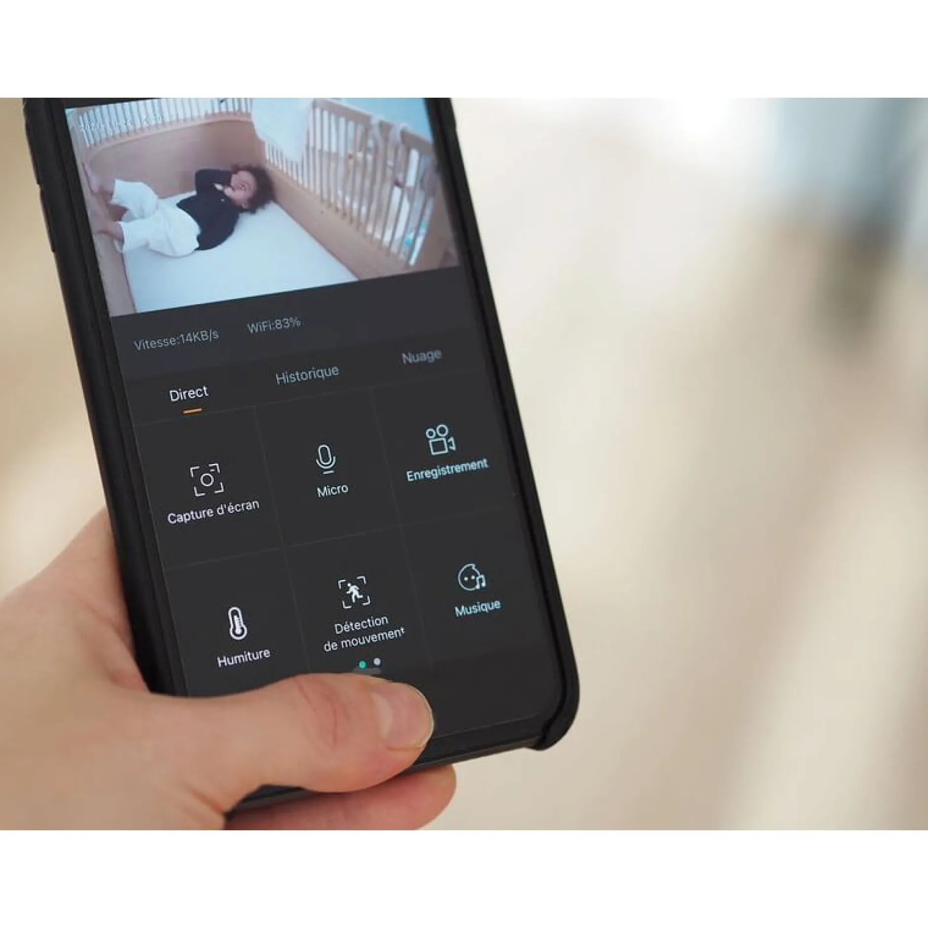 Babyphones*Béaba Ecoute bébé vidéo Zen Premium de