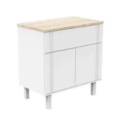 Commodes*Sauthon Baby's Sweet Home Eléonore Commode 1 tiroir 2 portes de Blanc