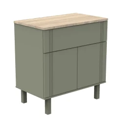Commodes*Sauthon Baby's Sweet Home Eléonore Commode 1 tiroir 2 portes de Kaki