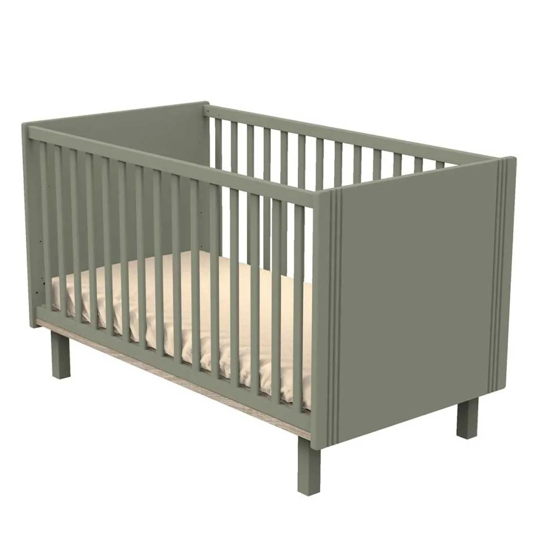 Lits 70X140 Évolutifs*Sauthon Baby's Sweet Home Eléonore Lit évolutif 70 x 140 cm de Kaki