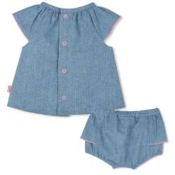 T-Shirts, Blouses, Chemises*Billieblush Ensemble Blouse + bloomer en denim de