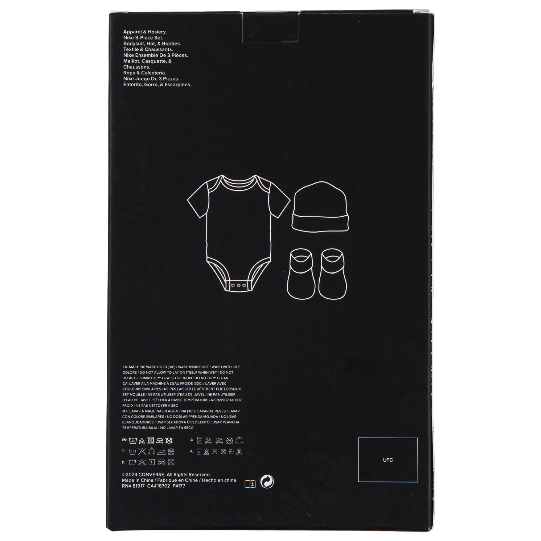 Bonnets, Moufles, Chaussons|Vêtements Naissance*Converse Ensemble body + bonnet + chaussons 0-6 mois de Navy