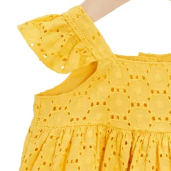 Robes, Jupes*P'tit bisou Ensemble Robe + Bloomer de Jaune soleil