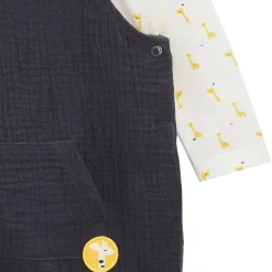 Combinaisons, Salopettes*P'tit bisou Ensemble Salopette + Haut de Imprimé girafe