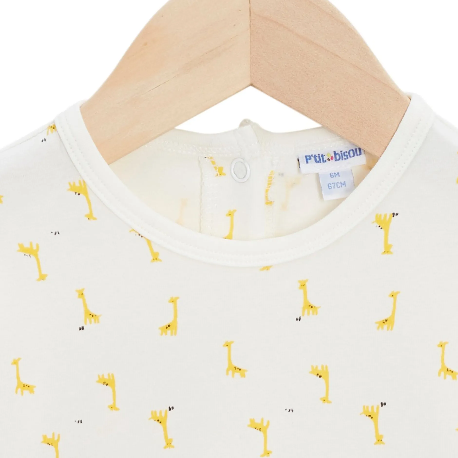 Combinaisons, Salopettes*P'tit bisou Ensemble Salopette + Haut de Imprimé girafe