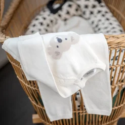 Prématuré|Vêtements Naissance*Marèse Ensemble tricot Petit Koala de Écru