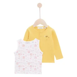 T-Shirts, Blouses, Chemises*Marèse Escapade au Soleil T-shirt manches longues + débardeur de Jaune