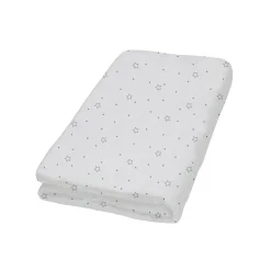 Draps Housses*Domiva Etoiles drap housse mousseline 70x140 de Gris