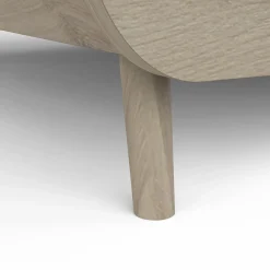 Ensembles Évolutifs|Kits De Transformation*CBA Meubles Firmiana Lit Bébé 70 x 140 + Kit évolutif inclus de Bleu Orage / Bois Naturel