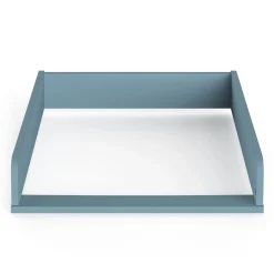 Plans À Langer|Plans*CBA Meubles Firmiana Plan à langer pour Commode de Bleu Orage / blanc