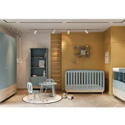 Plans À Langer|Plans*CBA Meubles Firmiana Plan à langer pour Commode de Bleu Orage / blanc