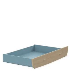 Tiroirs De Lit*CBA Meubles Firmiana Tiroir Lit junior de Bleu Orage / Bois Naturel
