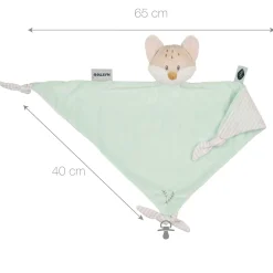 Doudous*Nattou Flo, Ernest & Oli Maxi Doudou de Renard Flo Menthe