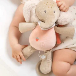 Peluches Musicales*Nattou Flo, Ernest & Oli Peluche Musicale de Éléphant Oli Rose