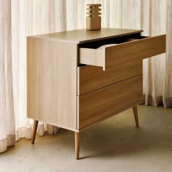 Commodes*Quax Flow commode 3 tiroirs de Honey Ash