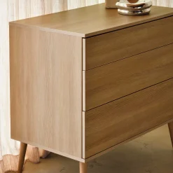 Commodes*Quax Flow commode 3 tiroirs de Honey Ash