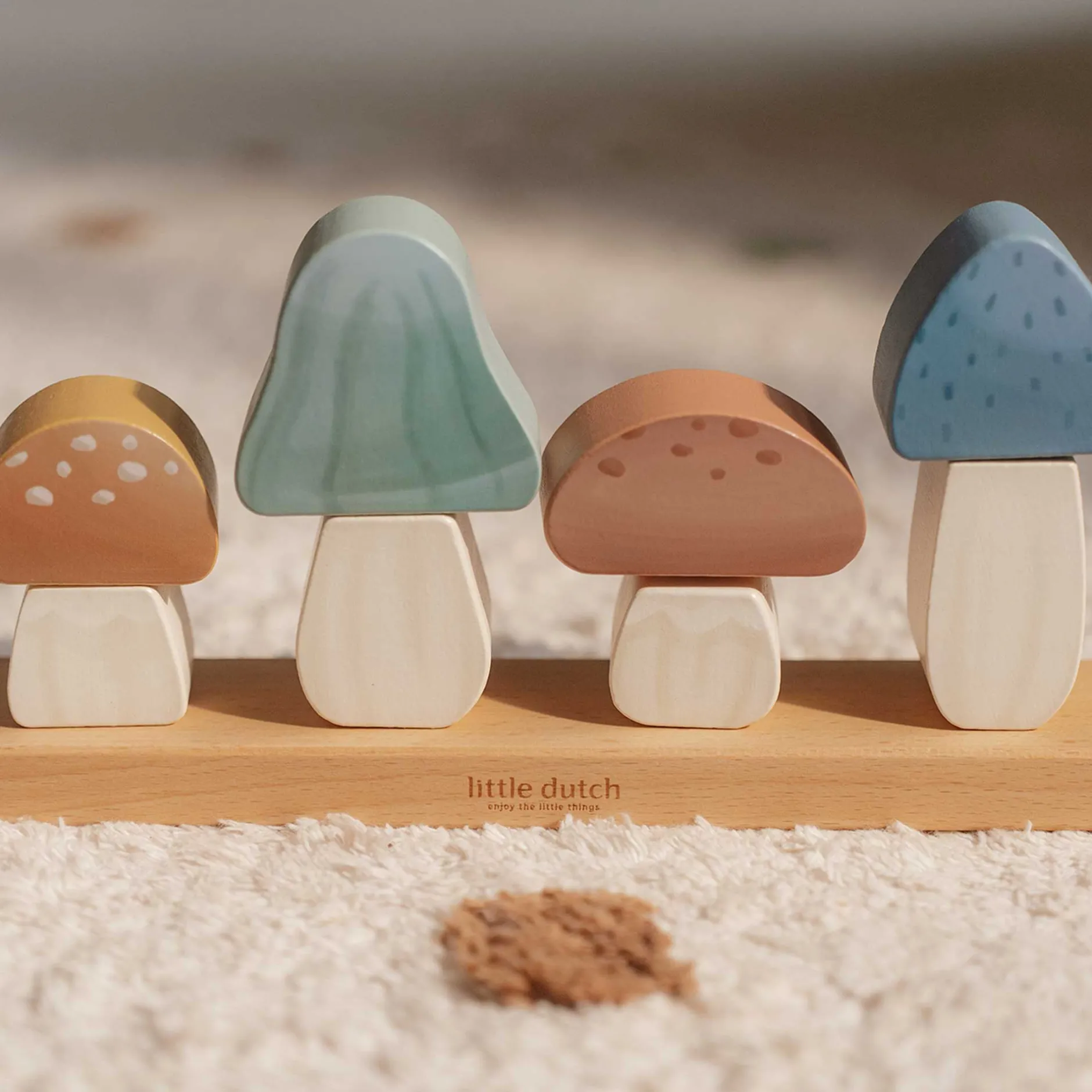 Jouets En Bois|Jeux De Formes*Little Dutch Forest Friends Champignons à empiler en bois de