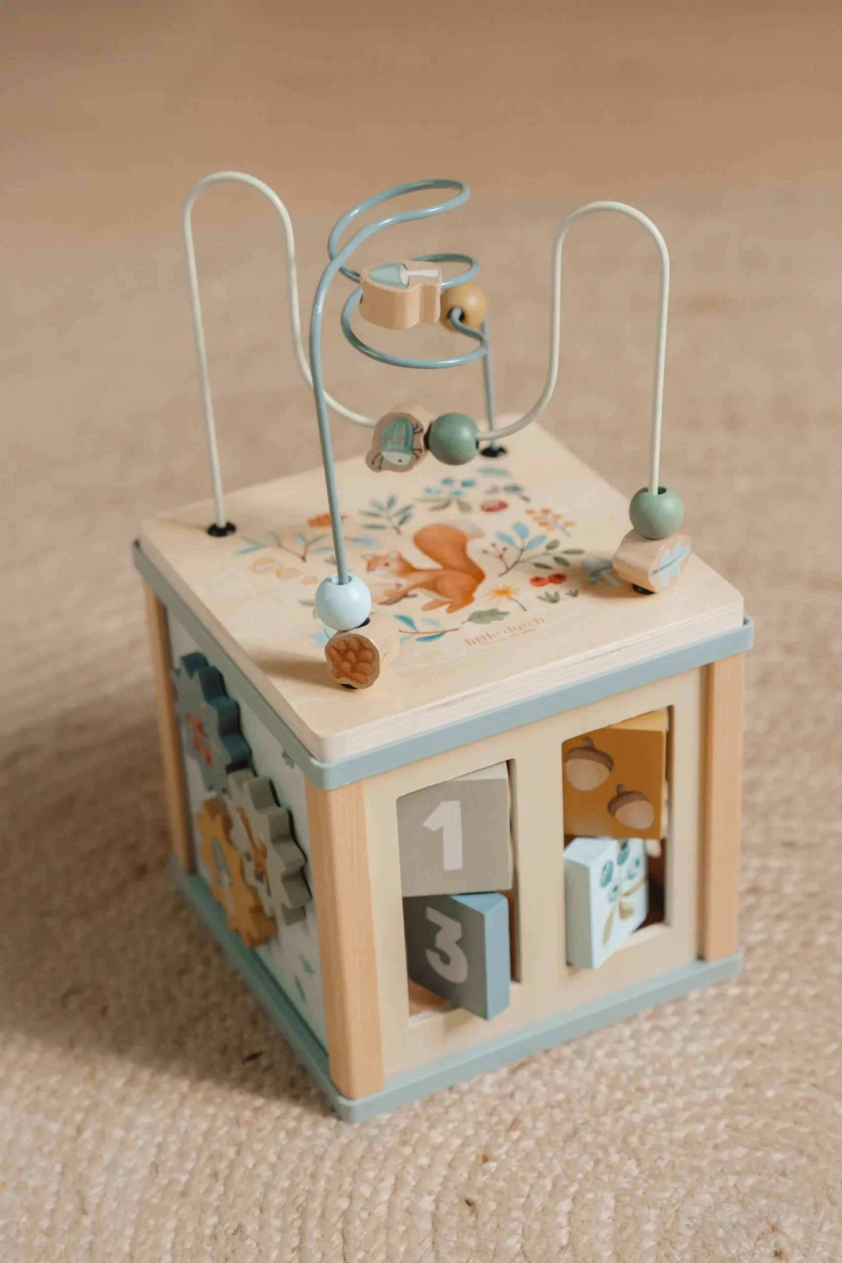 Jouets En Bois|Jouets D'Activités*Little Dutch Forest Friends Cube d'activités en bois de