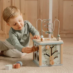 Jouets En Bois|Jouets D'Activités*Little Dutch Forest Friends Cube d'activités en bois de
