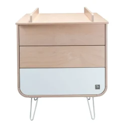 Commodes*Sauthon Original Galopin Commode pied fil de Blanc