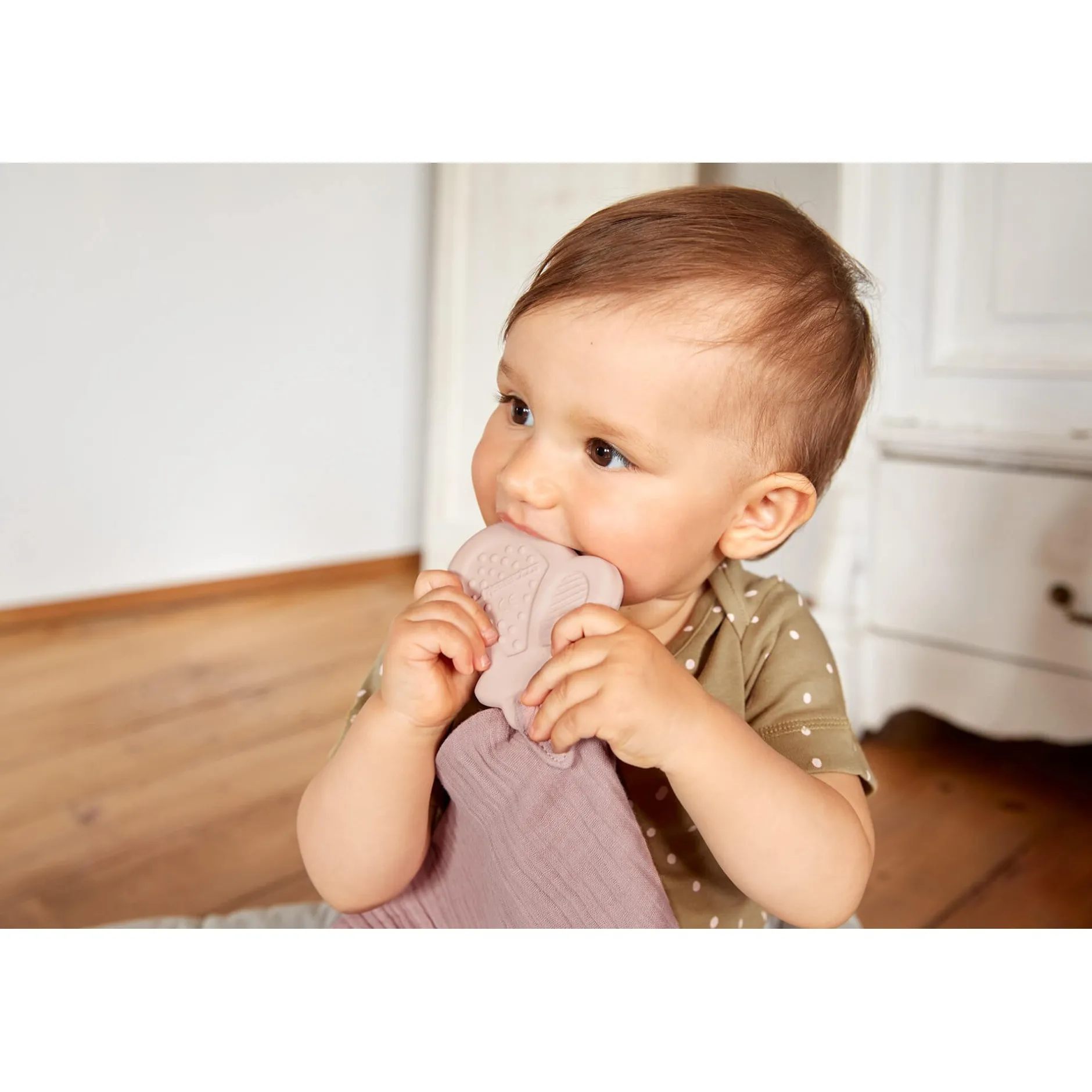 Anneaux De Dentition|Doudous*Lässig Garden explorer Doudou avec anneau de dentition caoutchouc naturel de Papillon