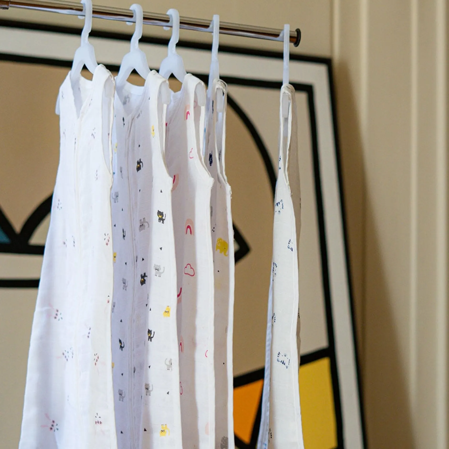 Gigoteuses & Nids D'Ange*Petit à petit Gigoteuse en mousseline de coton de Chat