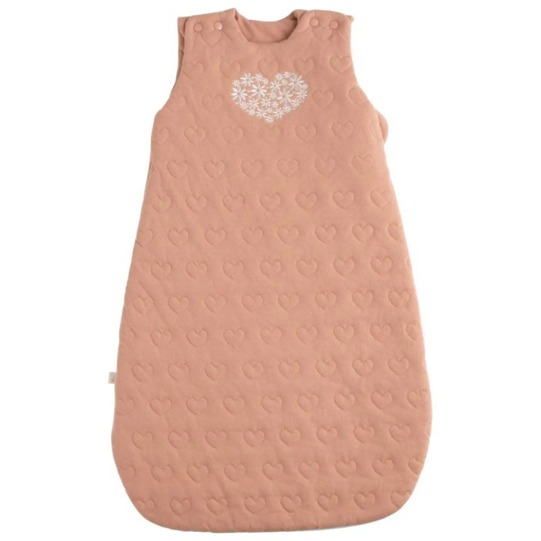 Gigoteuses & Nids D'Ange*Sauthon Baby Déco Gigoteuse ouatinée Petit Cœur 0-6 mois de Vieux Rose