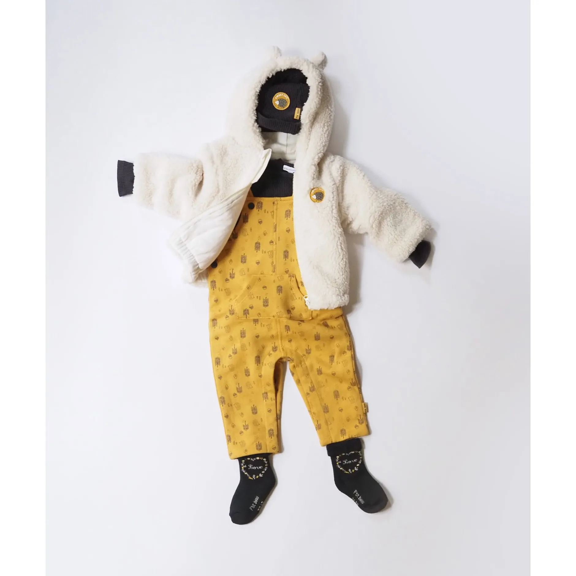 Combinaisons, Salopettes|T-Shirts, Polos, Chemises*P'tit bisou Golden Winter Ensemble 2 pièces de Print Forêt