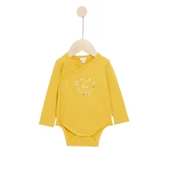 Bodies*P'tit bisou Golden Winter Lot de 2 bodies manches longues de Yellow Epice
