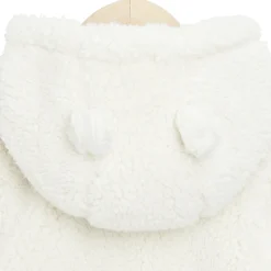 Vestes, Manteaux, Pilotes*P'tit bisou Golden Winter Veste à capuche en fourrure 1 mois de Ecru Peluche