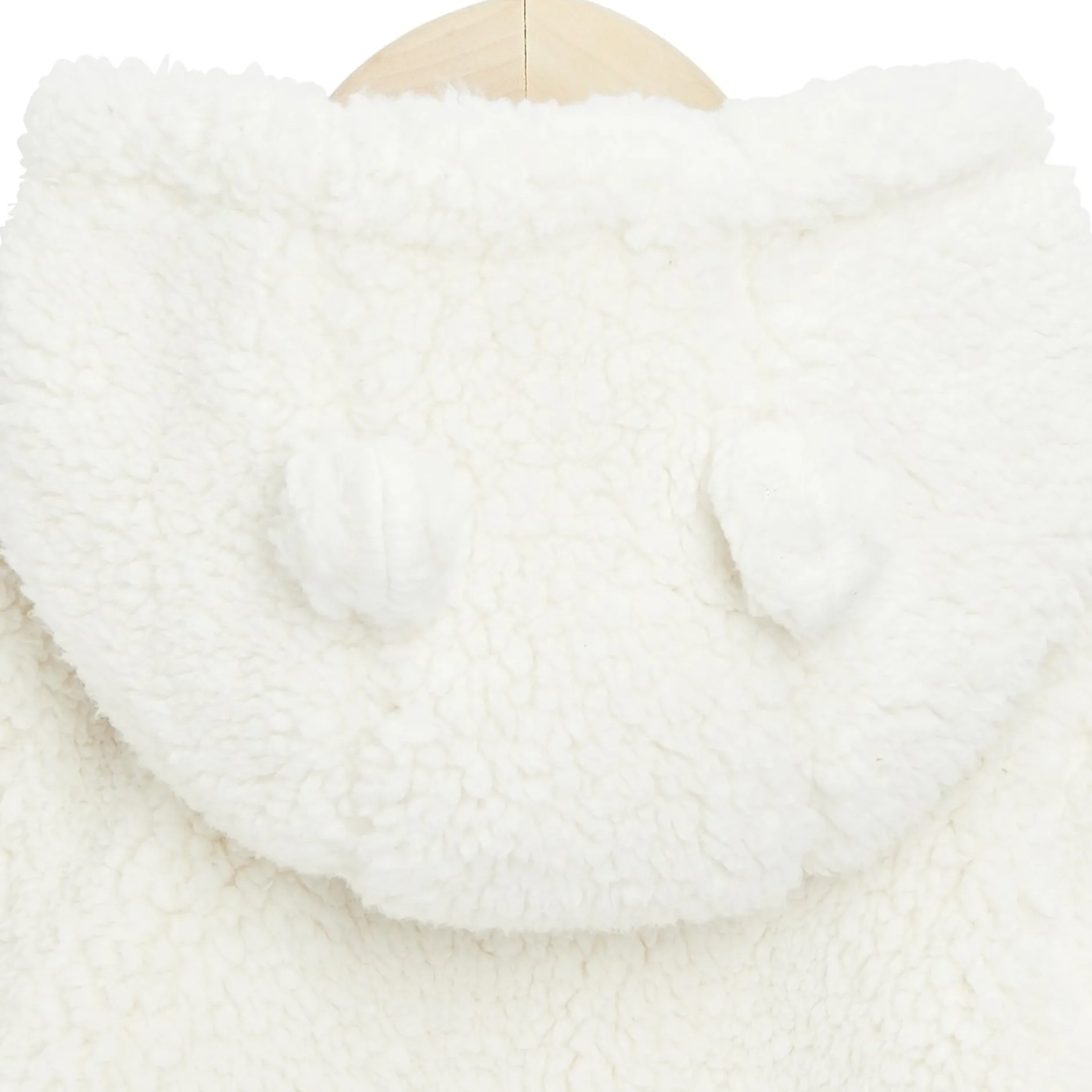 Vestes, Manteaux, Pilotes*P'tit bisou Golden Winter Veste à capuche en fourrure 1 mois de Ecru Peluche