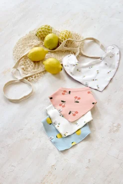 Bavoirs*Lässig Happy Fruits Lot de 2 bandanas col bénitier de Cerise