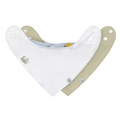 Bavoirs*Lässig Happy Fruits Lot de 2 bandanas col bénitier de Citron