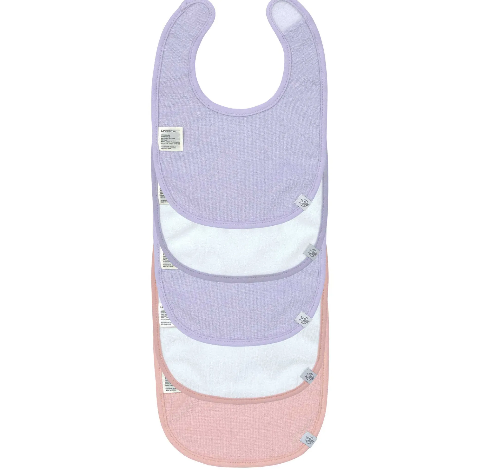 Bavoirs*Lässig Happy Fruits Lot de 5 bavoirs imperméables 3-18 mois de Cerise