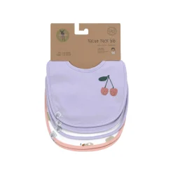 Bavoirs*Lässig Happy Fruits Lot de 5 bavoirs imperméables 3-18 mois de Cerise