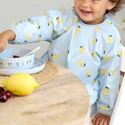 Bavoirs*Lässig Happy Fruits Lot de 2 bavoirs à manches longues avec poche 6-24 mois de Citron