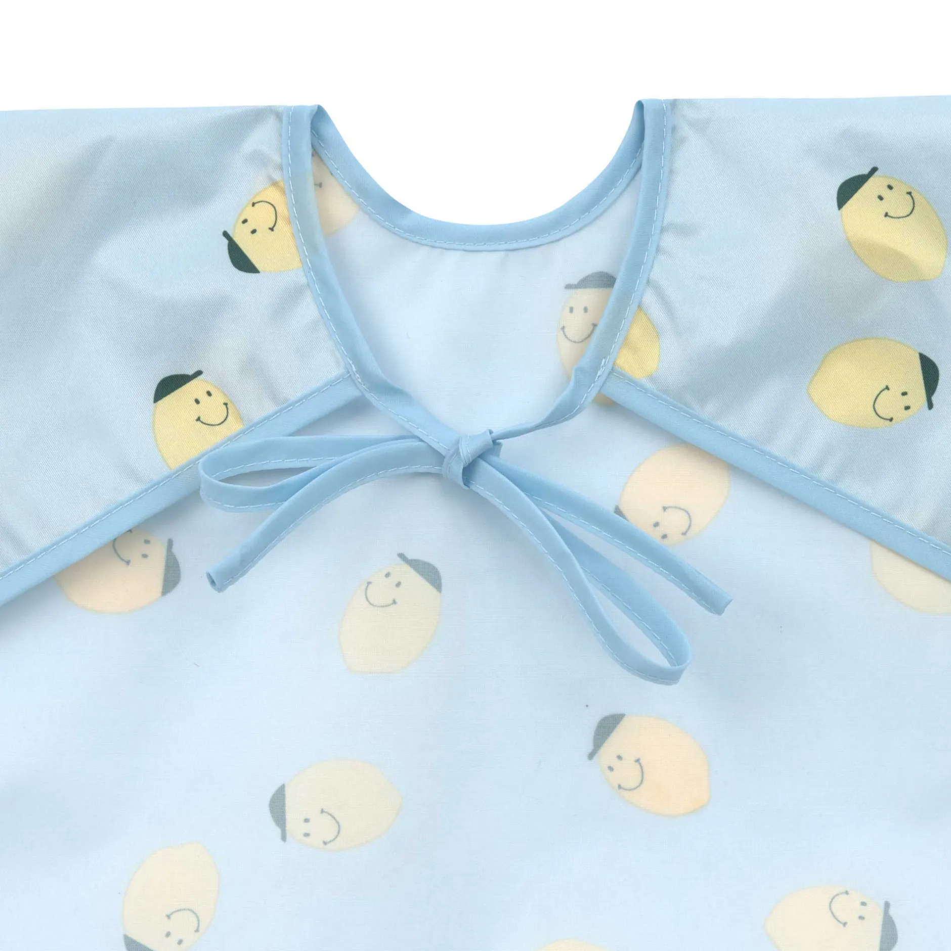 Bavoirs*Lässig Happy Fruits Lot de 2 bavoirs à manches longues avec poche 6-24 mois de Citron